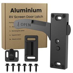 Kit de remplacement de poignée gauche de porte moustiquaire en aluminium pour caravane, <span class=keywords><strong>camping</strong></span>-<span class=keywords><strong>car</strong></span>, autocaravane - Accessoires pour caravane pour l'intérieur - Product Image 1