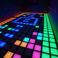 Dalles LED lumineuses pour sol en verre, équipement d'intégration sensorielle, système de jeu interactif au sol, projecteur, jeu pour enfants, piste de danse