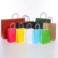 Sac en papier kraft marron personnalisé en gros pour la livraison de nourriture et le shopping, avec logo et poignée, idéal pour les gâteaux