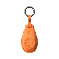 Accessoires intérieurs automobiles tendance : Housse de clé intelligente, étui en suède pour clé de voiture, porte-carte de clé de voiture, coque de protection pour clé de voiture