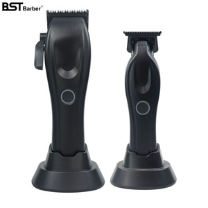 BSTbarber - Máquina Cortapelos Eléctrica Profesional <span class=keywords><strong>para</strong></span> Barbería, Máquina <span class=keywords><strong>para</strong></span> Cortar Cabello <span class=keywords><strong>para</strong></span> Hombres, 8800 rpm con Cuchilla DLC - Product Image 1