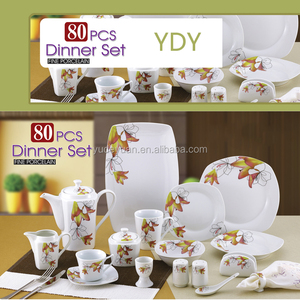 YDY New Design Custom logo Fine Porcelain Dinnerware <strong>Set</strong> Luxury 80pcs <strong>Bone</strong> <strong>China</strong> <strong>Dinner</strong> <strong>Sets</strong> - Product Image 4