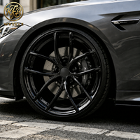 KFB Yolcu Araba Jantları Parlak Siyah Kaplama 17-24 İnç 5x114.3 5x120 Chevrolet Camaro SS Dodge Charger SRT Dövme Alaşım Jantlar