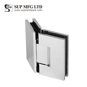 Bisagra de resorte para ducha para América del <span class=keywords><strong>Norte</strong></span> - Estilo delgado con rejilla hueca 135 °   Herrajes para Puertas de Vidrio sin Marco - Product Image 1