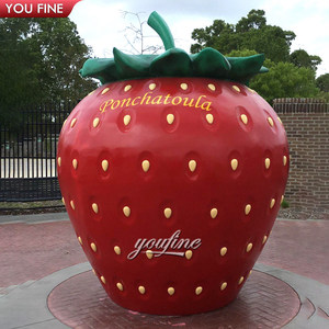 Sculptures <span class=keywords><strong>de</strong></span> <span class=keywords><strong>fruits</strong></span> en orchidée classique, grande taille, décoration <span class=keywords><strong>de</strong></span> fraise en fibre <span class=keywords><strong>de</strong></span> verre, pour <span class=keywords><strong>Restaurant</strong></span> et centre commercial - Product Image 4