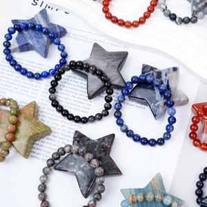 Commande en gros Réductions <span class=keywords><strong>500g</strong></span> Cristal Étoile Palmier <span class=keywords><strong>Pierre</strong></span> Sodalite Bracelet <span class=keywords><strong>Pierre</strong></span> Précieuse Polie pour Cadeau - Product Image 4