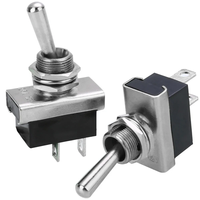 Interrupteur à bascule 12V ON/OFF 25A 2 broches 2 positions SPST avec couvercle étanche pour voiture KN3D-101