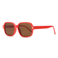 Nouvelles lunettes de soleil unisexes tendance, design carré vintage italien, protection UV400, monture légère et colorée, pour l'été et la plage