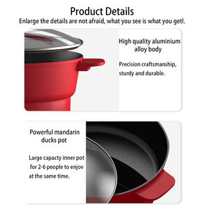 Olla Eléctrica con Vaporera de 6L, Revestimiento Antiadherente de PTFE, Tapa de Vidrio Templado - Cocina Eléctrica de Moda para Uso en Interiores - Product Image 4