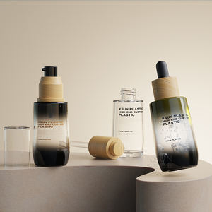 Embalaje DE CUIDADO DE LA PIEL PCR reciclado personalizado 50ml vitamina C plástico PETG serigrafía botella cuentagotas de suero - Product Image 1