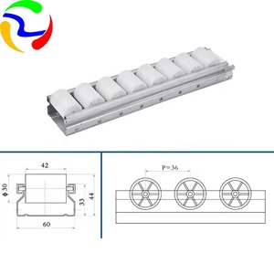 Riel de flujo de <span class=keywords><strong>Metal</strong></span> plateado de alta calidad, pista de rodillo deslizante, hoja de hierro de aleación de aluminio duradera para tira fluida de andamio - Product Image 1