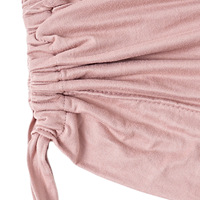 Hijab musulman ajustable à sangle élastique, couleur unie, en modal/bambou, turban en jersey avec cordon de serrage, sous-bonnet de couverture