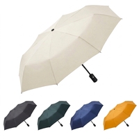 Parapluie personnalisé avec logo imprimé, protection UV 3 plis, ouverture automatique, résistant au vent, cadeau pour clients et employés