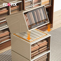 Boîte de rangement multi-usages en PP de qualité alimentaire, empilable, style tiroir coulissant, anti-poussière, anti-humidité, organisateur de garde-robe