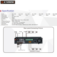 Système de sonorisation, préamplificateur audio, microphone, kit de préamplificateur à tube, puissance de sortie 150W, construction métallique, audio haute résolution