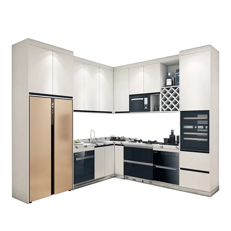 Armadi da cucina modulari completamente personalizzati di vari stili design tecnico