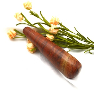 عصا تدليك من الكوارتز الطبيعي، عصا تدليك من حجر اليشب الأحمر، حجر كريستال كبير للشفاء، عصا تدليك يوني كهدية للنساء - Product Image 3