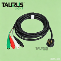 Câble d'alimentation pour éclairage de scène NEMA 14-50P vers câble de raccordement 4 voies Camlock 50A, rallonge Cam Lock pour éclairage de concert et d'événements