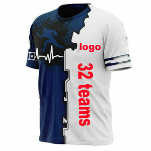 Nuovo arrivo vendita calda Plus Size squadra di Football americano 3D stampa digitale da uomo girocollo a maniche corte t-shirt N & F & L - Product Image 4