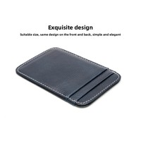 ODM OEM Kustom 2026 Dompet Kartu Koin dari Kulit Gabus Asli Berlapis Minyak, Anyaman Polos dengan Sudut Melengkung, Tempat Kartu Kredit