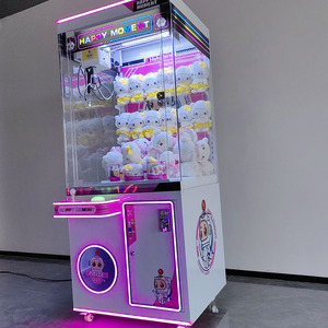 Đồ chơi sang trọng bắt màu xanh Claw máy với hóa đơn chấp nhận trò chơi Arcade búp bê giải thưởng Grabber đồng xu <span class=keywords><strong>Pusher</strong></span> Claw cần cẩu máy để bán - Product Image 4