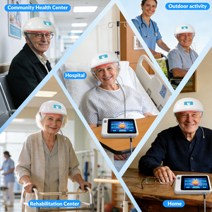 Terapia de Luz Infrarroja Cercana de 810nm y 24W con 448 Diodos, Estimulador de Neurofeedback para el Tratamiento del Parkinson - Product Image 4