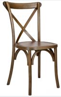 Chaises de salle à manger modernes en bois massif E-39, dossier croisé, empilables, pour restaurant, hôtel, mariage, banquet, salle de sport, salon
