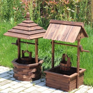 Giardino esterno creativo che desidera fioriere da giardino in legno ben vecchie alla moda per la casa - Product Image 5