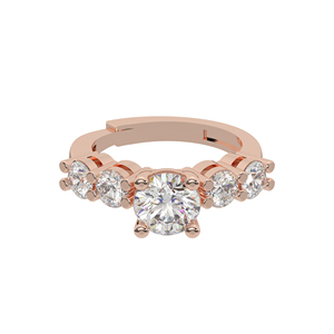 Bague de fiançailles pour femme en argent sterling 925 plaqué or rose, élégante et tendance, best-seller, délicate, élégante, pour mariage et fête - Product Image 1