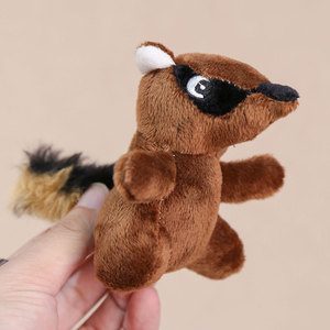 Peluche di Scoiattolo e Procione con Imbottitura in Cotone PP, Altezza 11cm, Antistress, Regalo di Compleanno per Bambini - Product Image 4