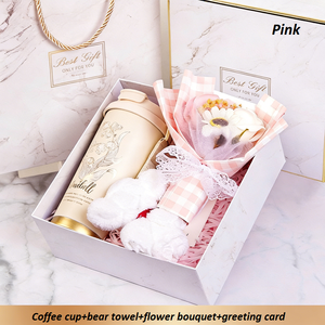 Ensemble cadeau - Tasse à café en acier inoxydable 316 + Bouquet BearTower + Carte de vœux - Durable pour Thanksgiving, la Saint-Valentin et Noël - Product Image 2