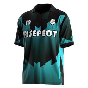 Camiseta de Fútbol Personalizada con Cuello Polo en V, con Inserciones que Controlan la Humedad, Tejido de Secado Rápido y Corte Ajustado para el Día del Partido - Product Image 1