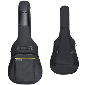Sac de <span class=keywords><strong>guitare</strong></span> acoustique noir personnalisé de 41 pouces Rembourrage épais Housse de <span class=keywords><strong>guitare</strong></span> étanche avec boucle de suspension arrière - Product Image 4