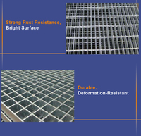 Acier galvanisé zingué Revêtement en poudre Revêtement antidérapant Grille de sol Plaque de fer Traction Bande de roulement Échelle Grilles Bouche de crocodile