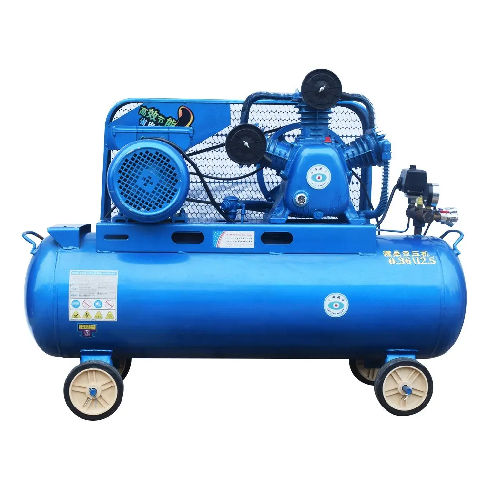 Factory Supply Industrial High Pressure 3KW 380V Air Pump Household Painting Belt Driven Air Compressor