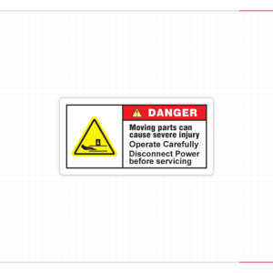 Industrial Equipment Pinch Point Warning Safety Custom Adhesive Stickers 3M High Performance Waterproof Heat Sensitive - Product Image 5