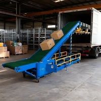Convoyeur à bande Goldtec pour le chargement et le déchargement de camions, véhicules logistiques et conteneurs