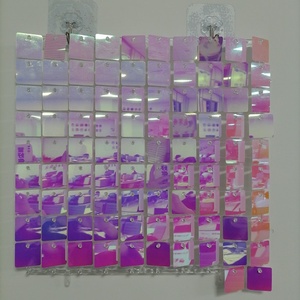 2024 miroitant paillettes <span class=keywords><strong>mur</strong></span> or/argent miroir paillettes panneau toile de fond pour les événements de décoration de fête de mariage - Product Image 6