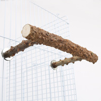 Perchoir en bois de poivre naturel, perchoir pour perroquet, perchoir oscillant spécifique pour perroquet Eclectus, anneau suspendu, jouet à mâcher pour oiseaux