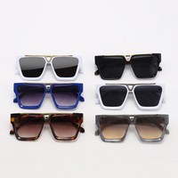 Ensemble de lunettes de soleil pour maman et moi, à la mode, grand cadre carré, Protection UV pour enfants, 2022