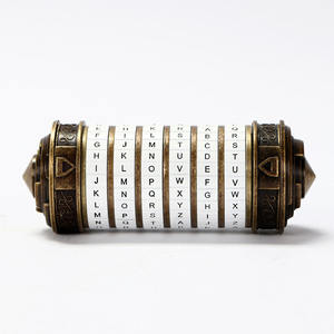 Da Vinci Code Lock <span class=keywords><strong>Mini</strong></span> Jouets Cryptex Serrures Lettre Mot de Passe Évasion Chambre Accessoires Éducatifs Puzzle Jouets pour Saint Valentin Cadeau - Product Image 4