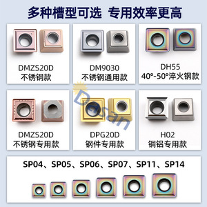 Inserto de Broca U DASAN SP07T308 de Acero de Alta Velocidad, Mango de 90 mm, Hoja de 43 mm, Ángulo de Punta de 80 Grados para Perforación de Metal - Product Image 5