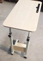 Mobile réglable portable bureau d'ordinateur portable mobile levage apprentissage paresseux table de chevet pour lit chambre petit ordinateur pc table