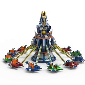 Manège Autoportant en PRV et Acier pour 24 Passagers, Équipement d'Attraction Extérieur pour Parcs à Thème, Carnavals, Foires et Parcs d'Aventure - Product Image 1