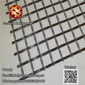 Bazalt örgü Geogrid Fiber cam Geogrid inşaat mühendisliği