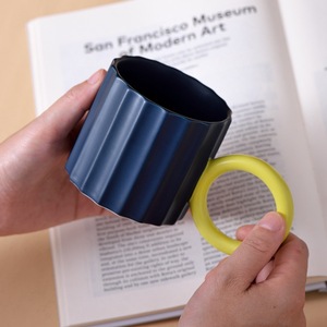 Haute apparence ins style tasse niche design sens tasse cadeau boîte créative tasse à eau contraste de couleur tasse à café - Product Image 6