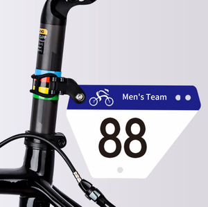 Soporte para Placa de Número de Carrera de Triatlón para <span class=keywords><strong>Bicicleta</strong></span>, para Tija de Sillín Trasera, Uso en Interiores, Soporte para Tarjetas de Ciclismo, Impermeable - Product Image 4