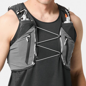 Bolsas de montar ligeras, chaleco impermeable para correr para mujeres y hombres, <span class=keywords><strong>mochila</strong></span> de hidratación ligera con vejiga de agua - Product Image 3