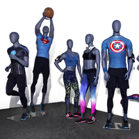 Mannequin masculin musclé en fibre de verre (FRP) pour affichage en magasin de vêtements de sport