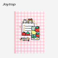 Joytop 4776 Vente en gros de cahiers de composition à couverture souple reliés à la colle, design kawaii fraise, format B5, pour étudiants